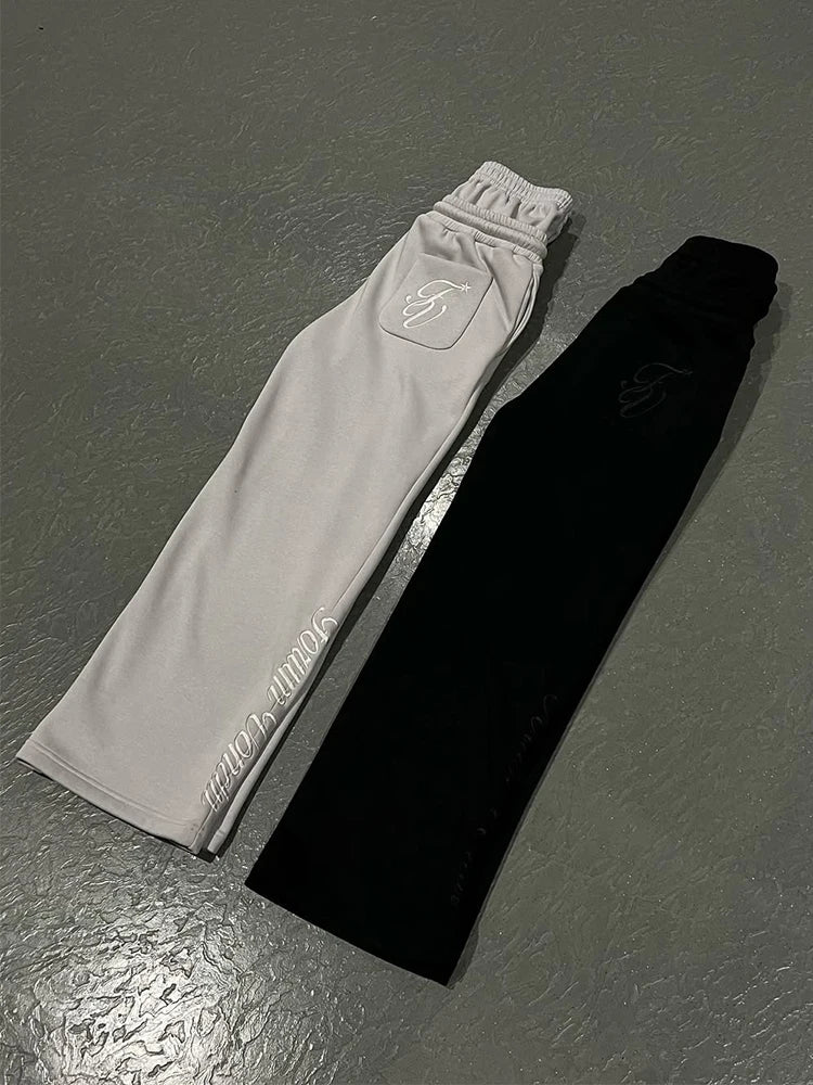 Drawstring Loose Sweat Pants