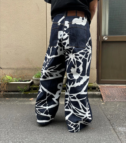 Oversized Wide Leg Denim Pants