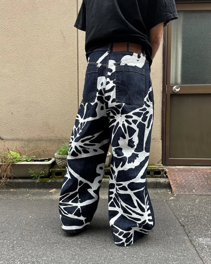 Oversized Wide Leg Denim Pants