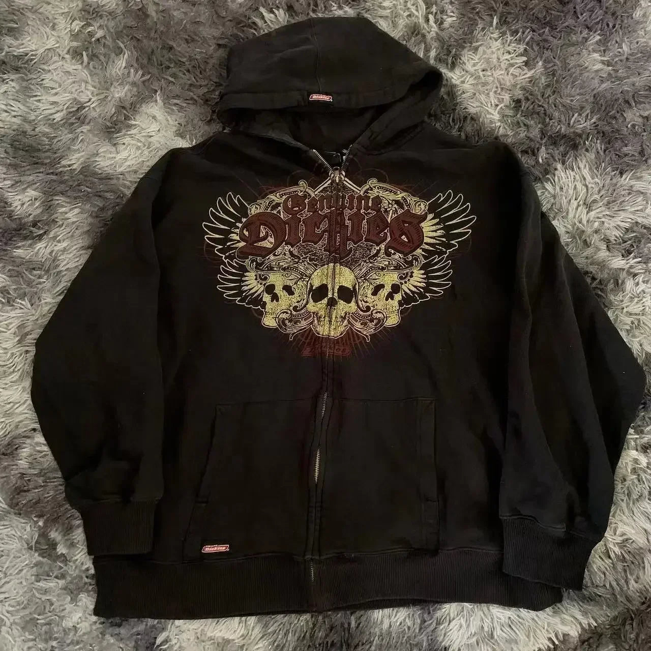 Vintage Streetwear Zip Up Hoodies