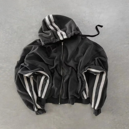 Vintage Streetwear Zip Up Hoodies