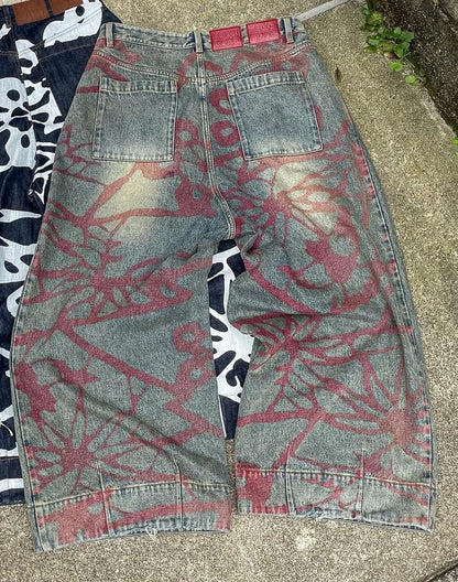 Oversized Wide Leg Denim Pants
