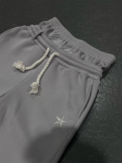 Drawstring Loose Sweat Pants