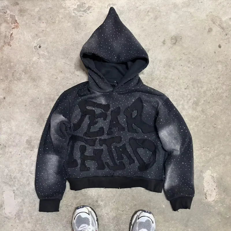 Vintage Streetwear Zip Up Hoodies