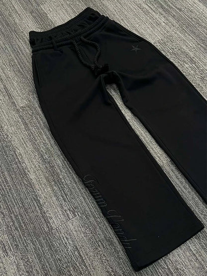 Drawstring Loose Sweat Pants