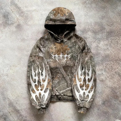 Vintage Streetwear Zip Up Hoodies