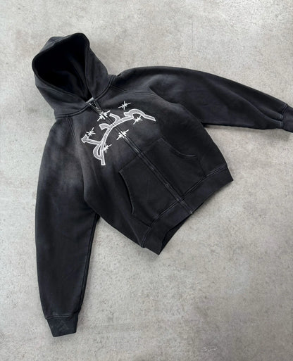 Vintage Zip Up Hoodie