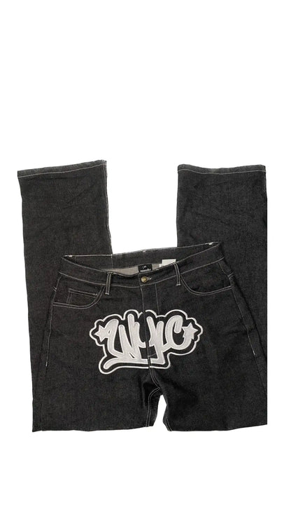 printed loose fit pants